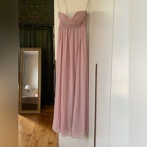 Pink Strapless Sweetheart Gown for Weddings